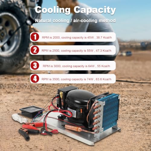 DC 12-24V Car Refrigeration Air Compressor Fridge 