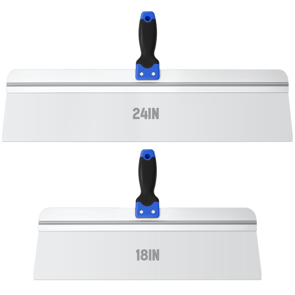 MorningRo 2 Pcs 18" and 24" Stainless Steel Drywall Taping Knife Set