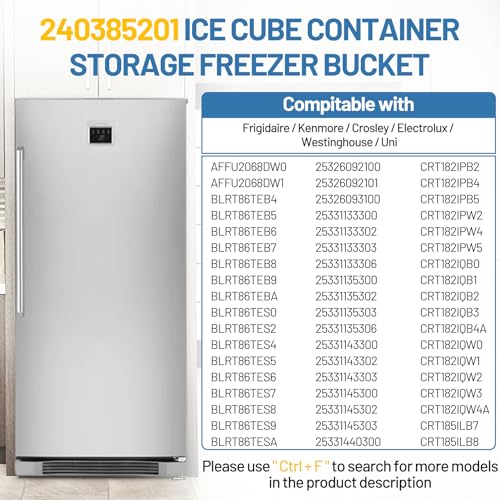 240385201 Ice Cube Container Storage Freezer Bucke