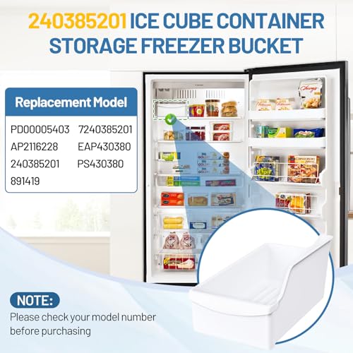 240385201 Ice Cube Container Storage Freezer Bucke