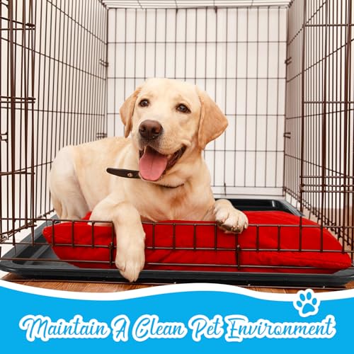 Suzile 4 Pack 27" Heavy Duty Dog Crate Replacement Tray, 26.8" x 20.7" x 1"