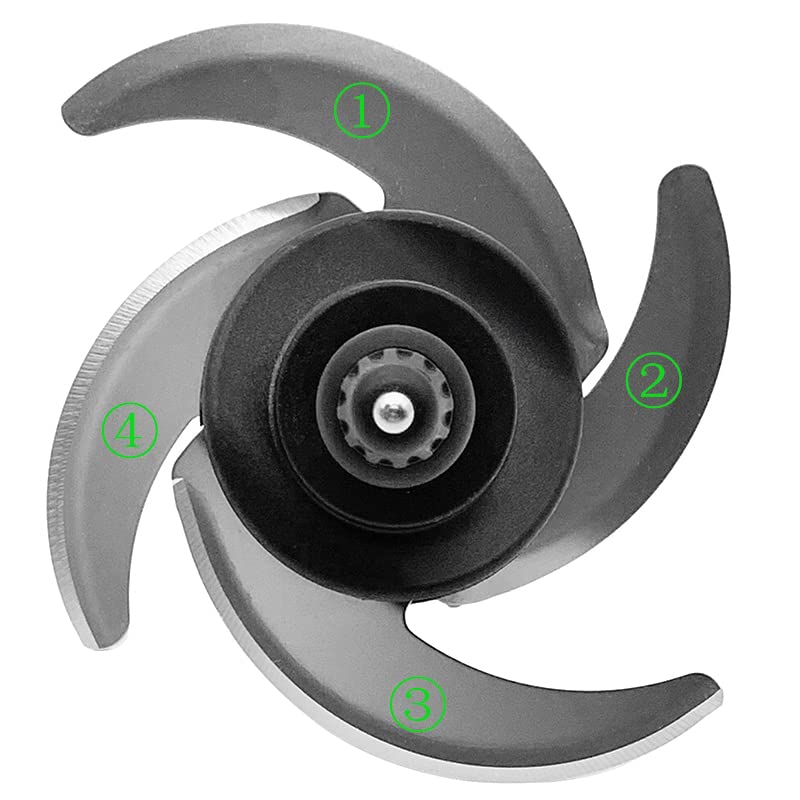Chopping Blade 319KKU770 for Ninja Food Processor BN601 bn801 BL681A bl682 BL770 bl773co BL780 bl910 TB401 br601amz, Ninja Blender Kitchen System Crushing Blade Replacement Part for 64 oz Pitcher Bowl