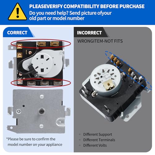WE04X24551 234D2377P001 Timer Compatible with GTD45EASJ2WS GTD45GASJ1WS