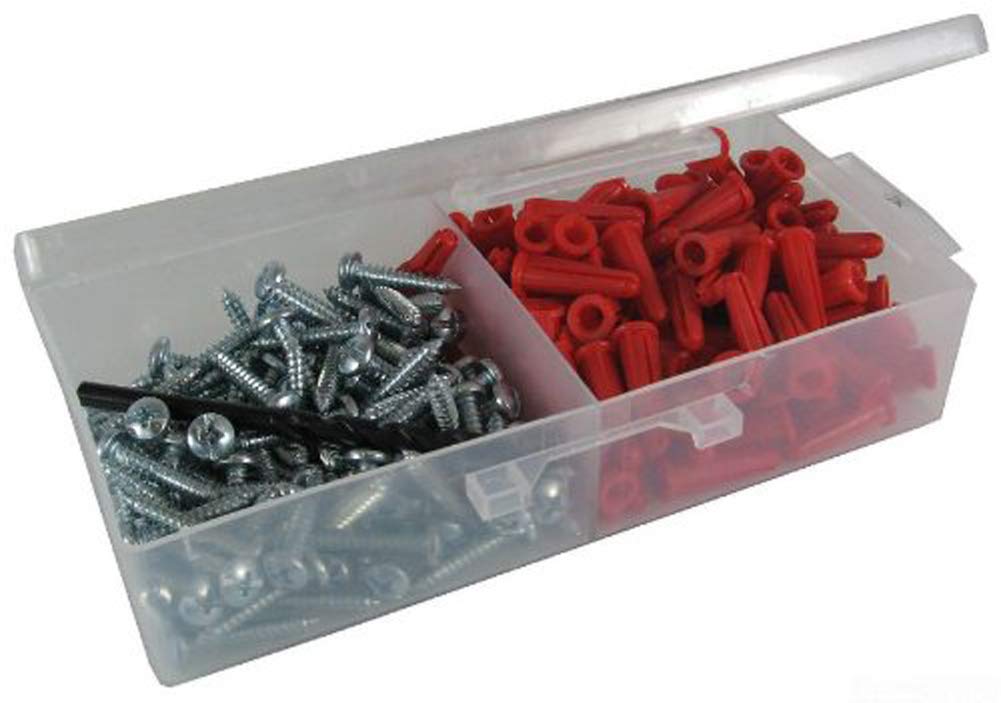 L.H. Dottie K6CO Anchor Kit, 10 by 1-Inch Length Screw, 22 Anchor, Red