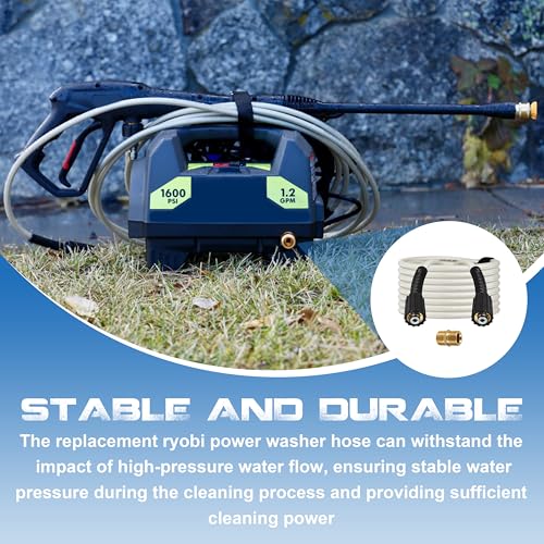 25FT Pressure Washer Hose for Ryobi Power Washer Hose