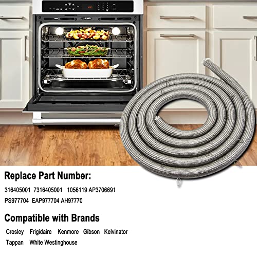 316405000 Range Oven Door Gasket Replaces 31640500