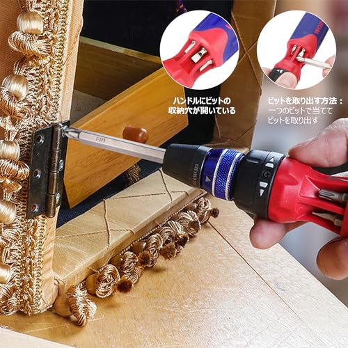 WORKPRO 12-in-1 Ratcheting Multi-Bit Screwdriver Set