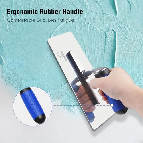 Konvixon 2PCS Venetian Plaster Trowels for Stucco, Marmorino & Microcement