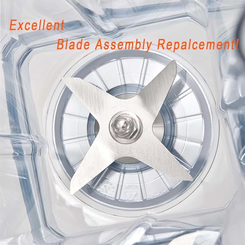 EastFune Blade Assembly Replacement for Blenders 64oz Container, replace Classic 4500 5000 5200 6000 6300, Professional 200 500 and Vita-Prep/Vita-Prep 3 etc