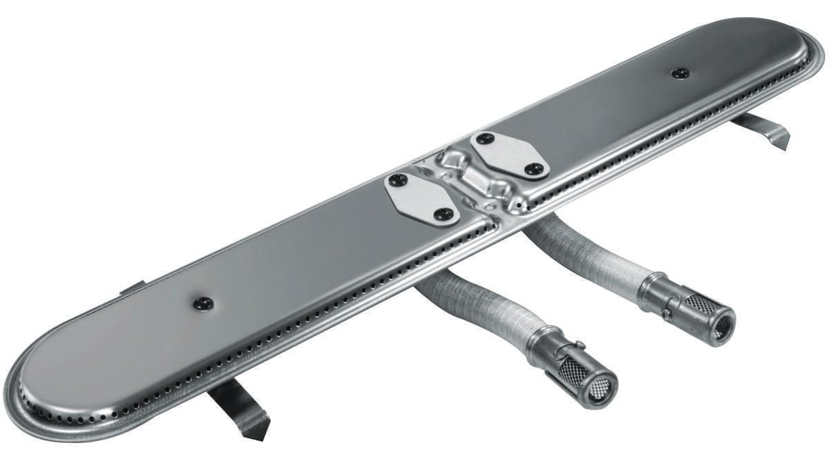 GrillPro 25723 15.5-Inch Fit Universal Bar Burner, Silver