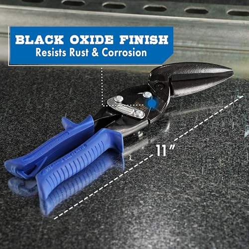 MIDWEST Blackout Power Cutter Long Cut, Straight Offset Snips - MWT-6516O