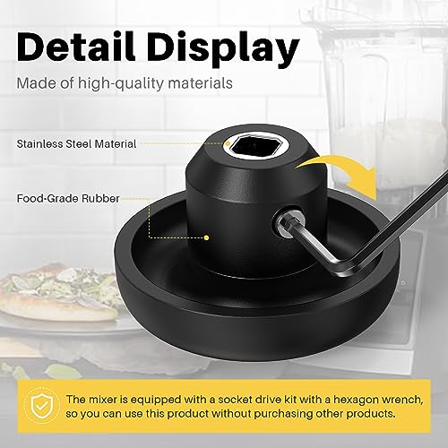 Blender Drive Socket Compatible with Vitamix, 5 Pack Drive Socket Replacement 891 802 15546 15547 Compatible with Vitamix Professional Series, Allen Wrench Included