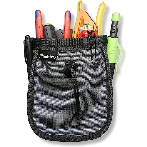 Joey Pouch PRO, Clip-On Tool Belt Bag for Tools, Screws, and Nails - Great for an Electrician, HVAC Tech, Plumber, Carpenter, Contractor, Handy Man, and Any Tradesperson - Metal Clip