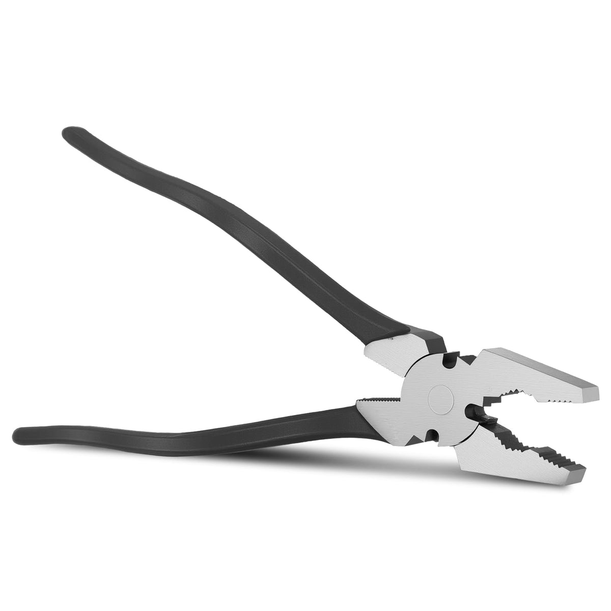 Lanties 10'' Fence Pliers Button Fencing Pliers Heavy Duty for Bending Cutting and Gripping Flat Nose Wire Cutter Plier for Construction and Wire Fence Resists Rust and Corrosion
