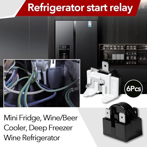 6-Pack QP2-4R7 3Pin 4.7 Ohm Universal Refrigerator