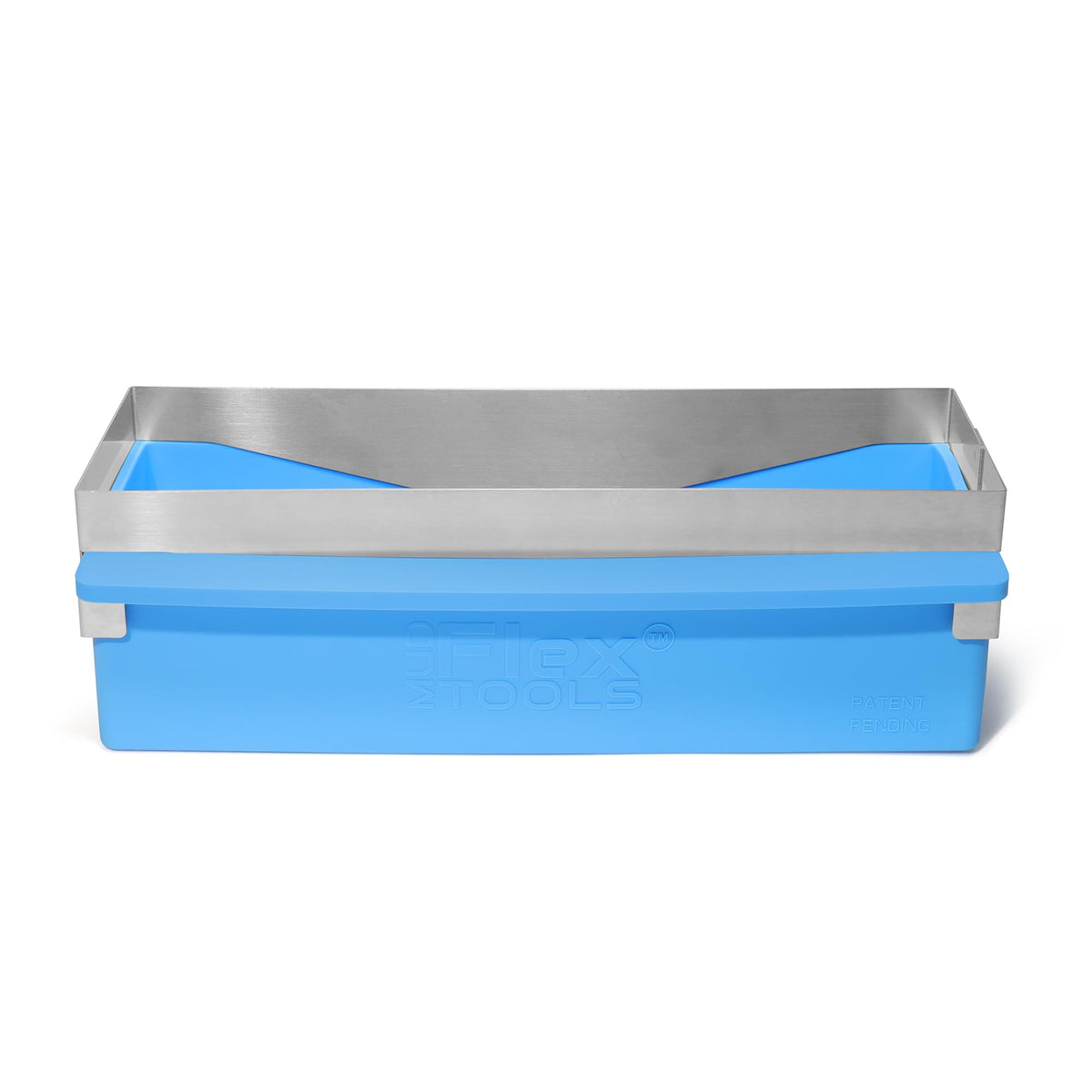 MUDFLEX 10.5” EZ Clean Flexible Drywall Mud Pan – Soft Silicone – EZ Squeeze Grip – Non-Stick – Rustproof – Durable