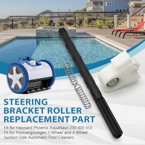 PVXH011SA Steering Bracket Roller Replacement Part Fits for Hayward Phoenix AquaNaut 200 400 450 and Poolvergnuegen 2 Wheel and 4 Wheel Suction Side Automatic Pool Cleaners