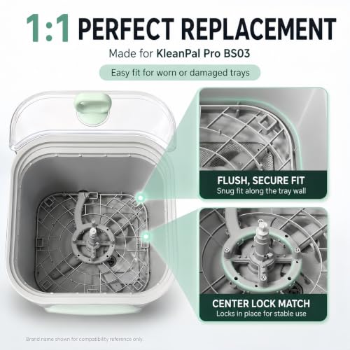 XuanFain Replacement Bottom Tray for Momcozy KleanPal Pro BS03 Washer