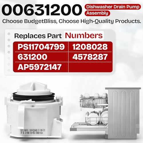 00631200 Dishwasher Drain Pump Replacement for Bos