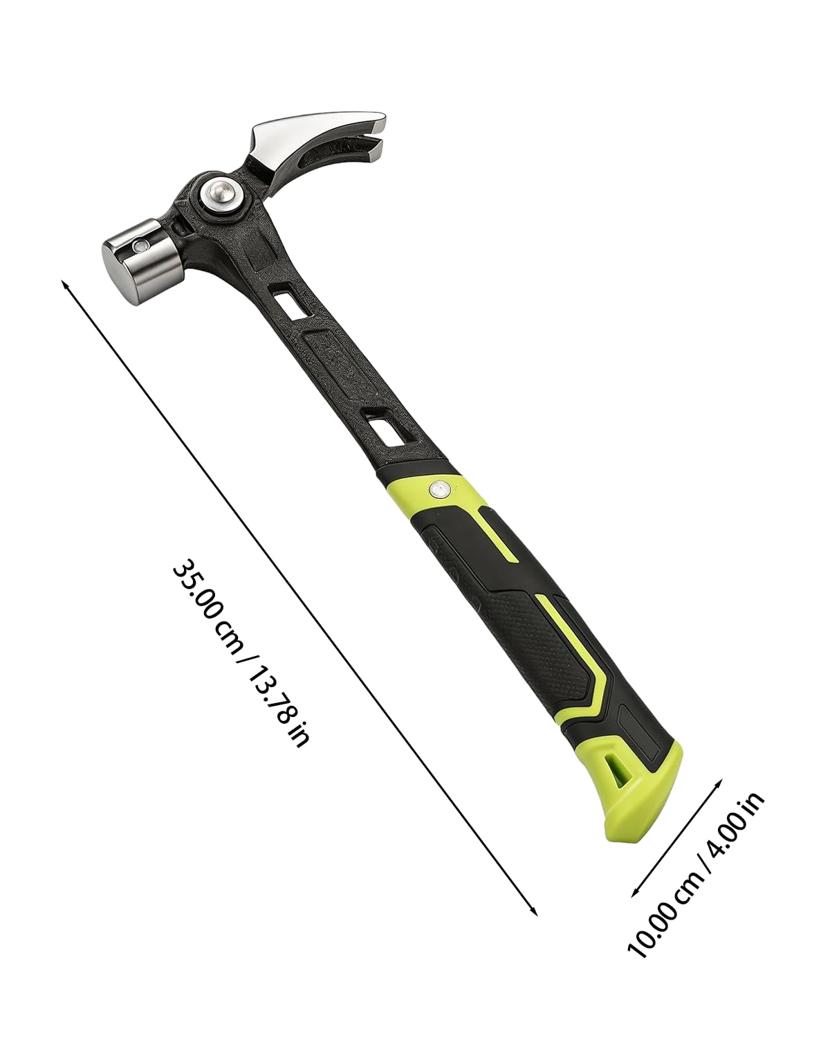 Adjustable Framing Hammer Claw Nail Puller with Magnetic Nail Holder，1PC