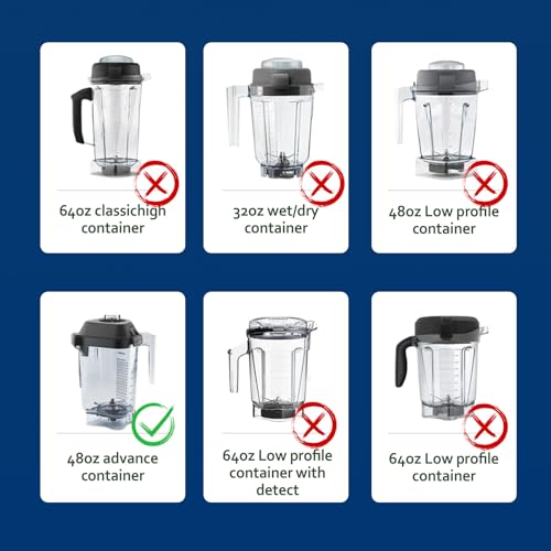 15990 Advance Blade Assembly Replacement, Compatible with Vitamix The Quiet One VM0145, BarBoss, Drink Machine and Blending Station Advance, Fits 32 oz & 48 oz Advance Containers