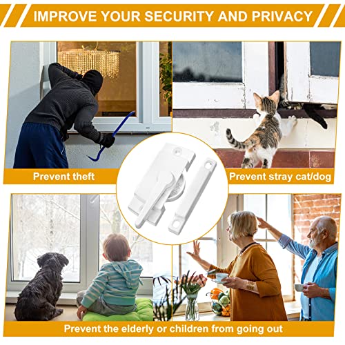 Qunclay 20 Pack Window Sash Lock, 2 Inch Hole Cam Action Latch Keeper