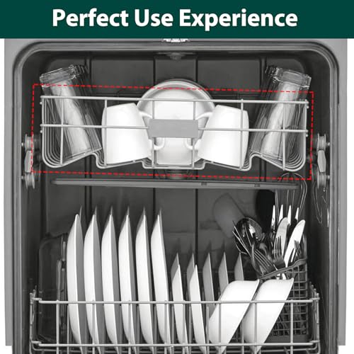 5304535380 Dishwasher Upper Rack Replacement Parts for Frigidaire Dishwasher Upper Basket Drawer Dish Rack Kenmore Crosley FFCD2413US4A FBD2400KB12B FFBD2406NS9B Top Dishrack Tray Assembly 1 Pack