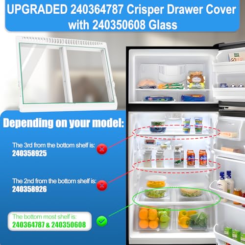 UPGRADED 240364787 Refrigerator Crisper Drawer Cov