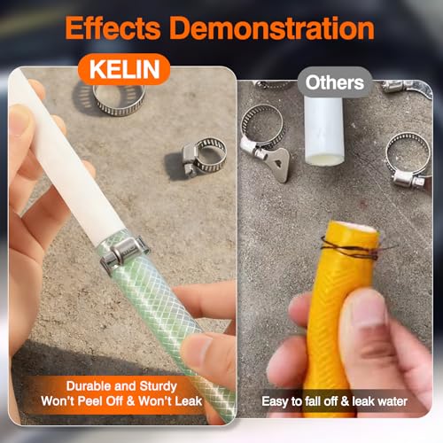 KELIN 217PCS Hose Clamp Kit 304 Stainless Steel 9 Sizes 1/4"-2-1/2"