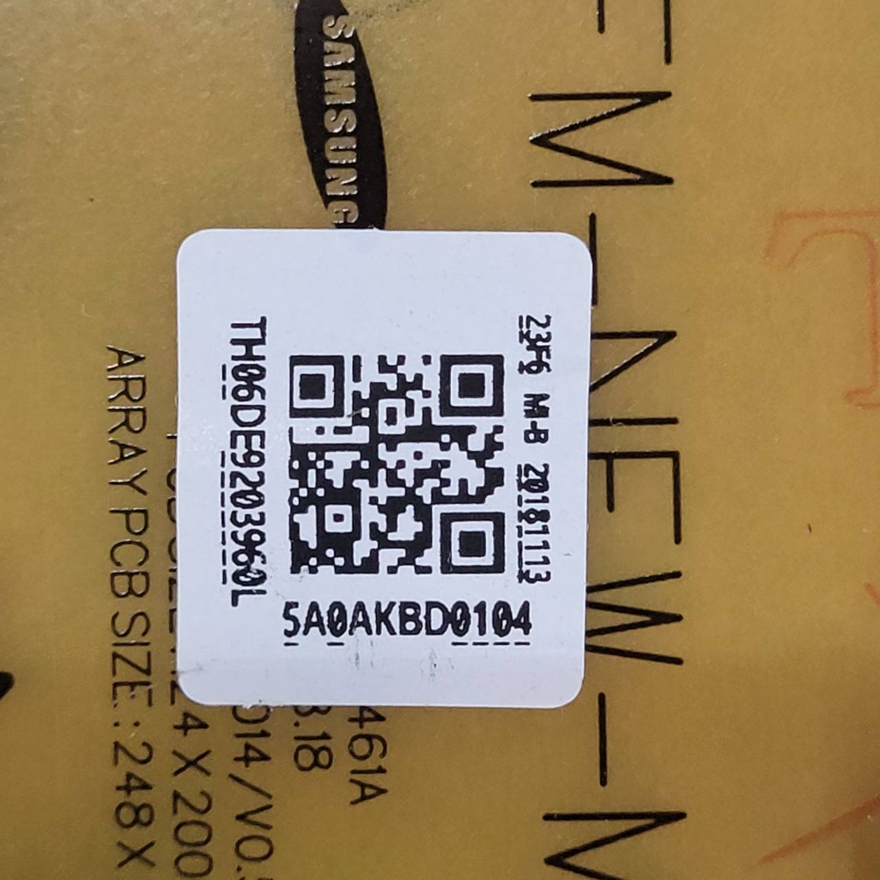 Samsung Range Oven Control Board DE92-03960L