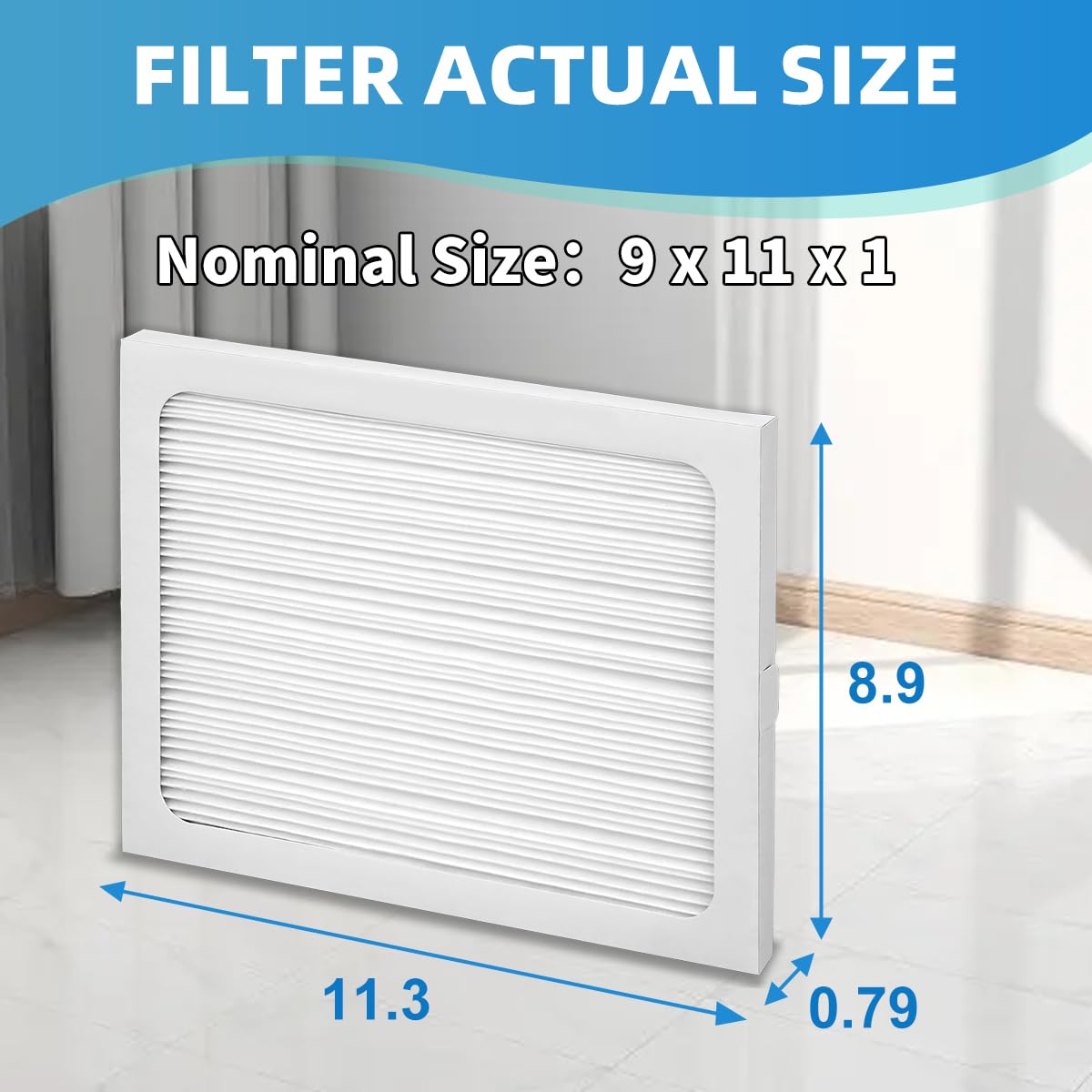 9 x 11 x 1 UA 65H Compact 2 Compact70 Replacement Dehumidifier Filter MERV 13 Compatible with Santa Fe Element dehumidifier Models 2 Packs