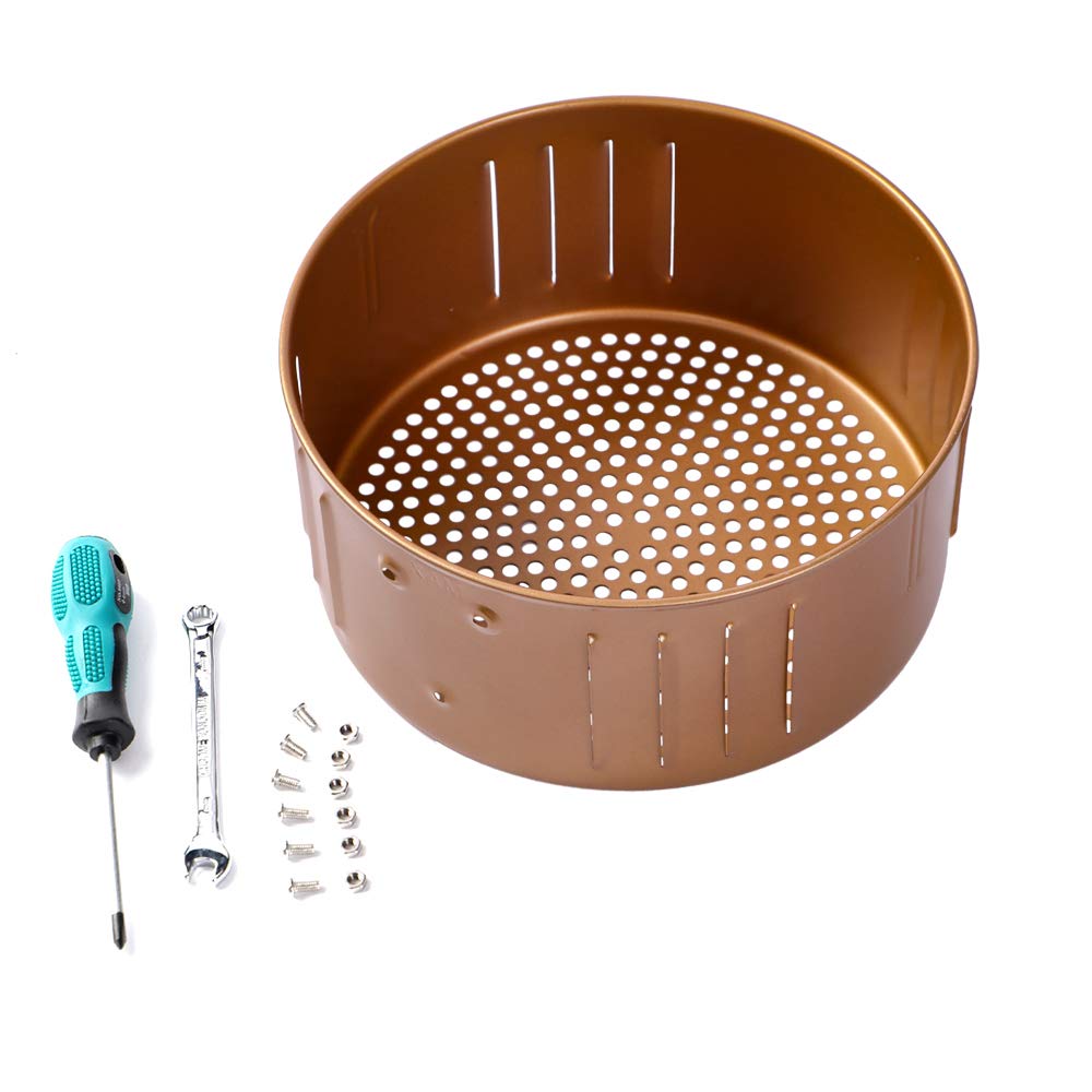 Air Fryer Replacement Basket 3.7QT For Power,Air fryer Accessories for Gowise USA, Non-Stick Fry Basket