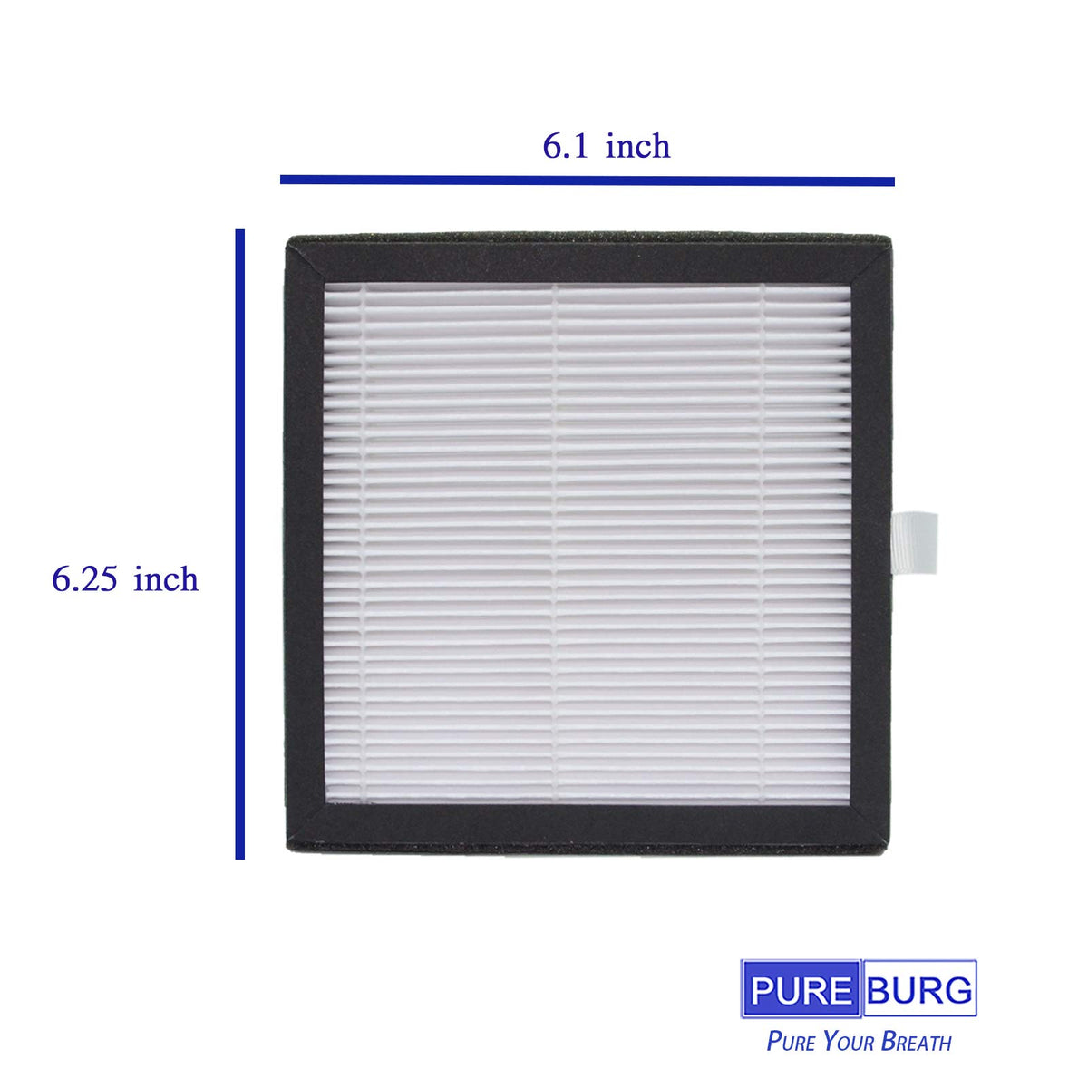 PUREBURG Replacement Filter Compatible with Afloia AQ8 Q8 & Honati Hysure Q7,Tenergy Sorbi 2-in-1 Dehumidifier (1000ML), 3-Pack HEPA