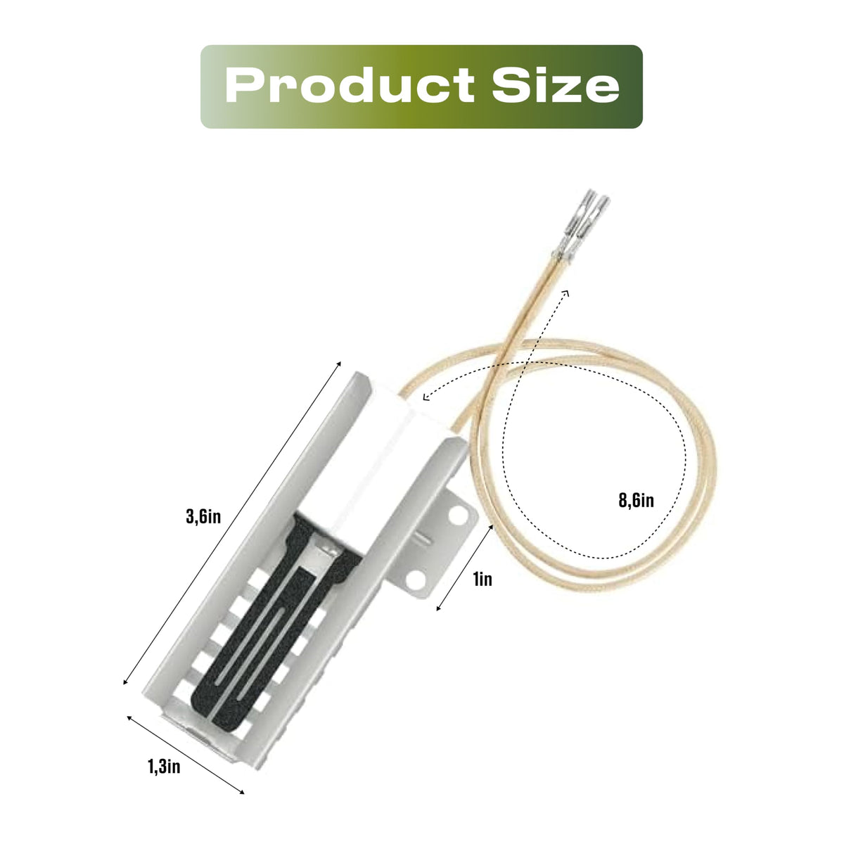 5303935066 Oven igniter Replacement for Frigidaire 6 gas oven range ignitor, Replacement for numbers AR5066 12400035 318177710 7318177710 316428600 5303308452