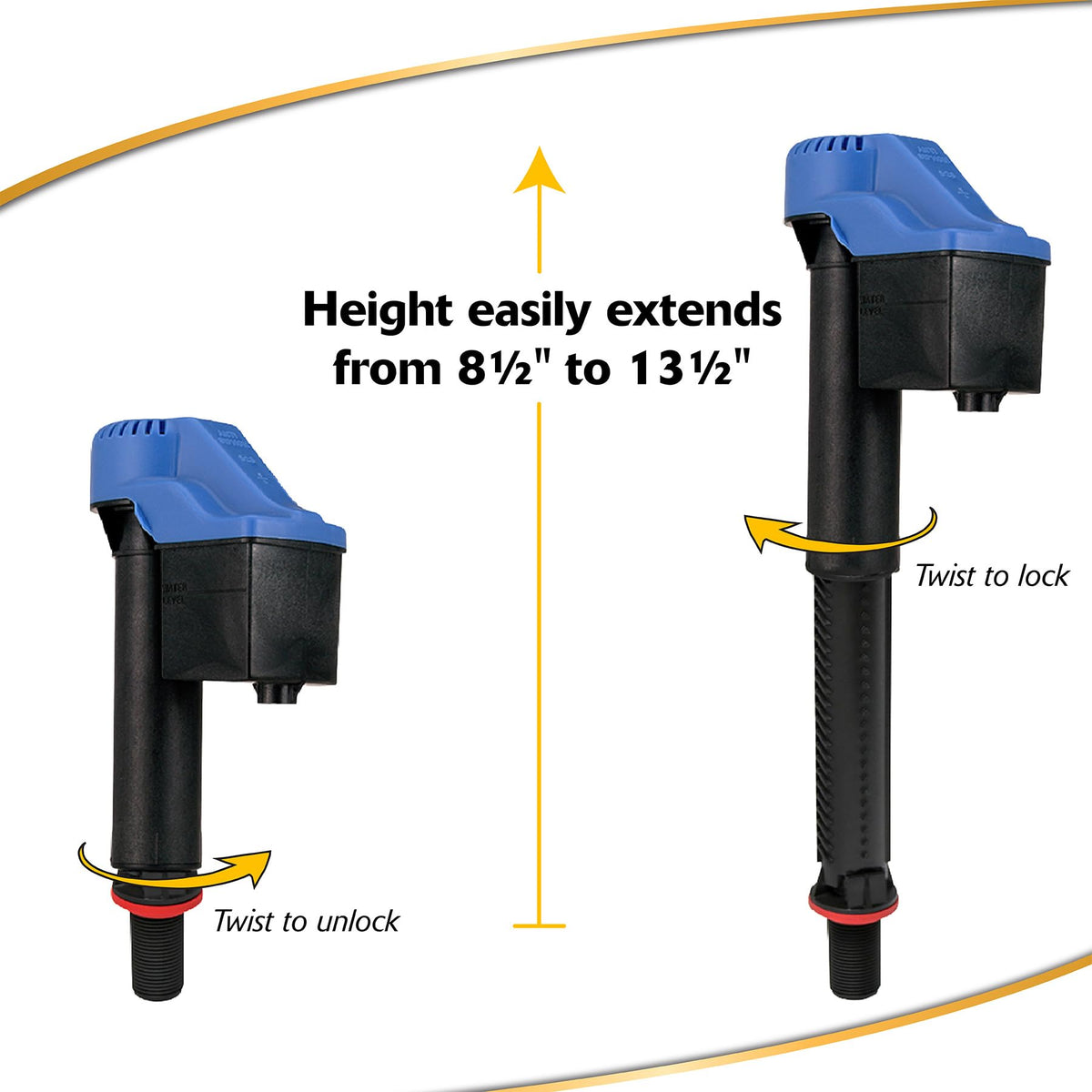 Korky Fits TOTO Toilet Fill Valve - Fits G-Max and Power Gravity Toilets