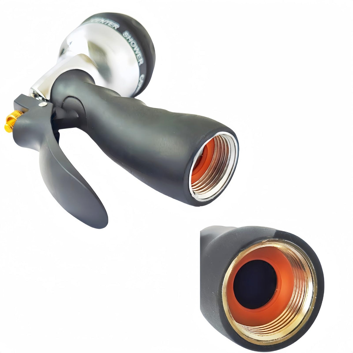 MKFtify Heavy Duty Metal Garden Hose Nozzle, Leak Proof Water Hose Sprayer