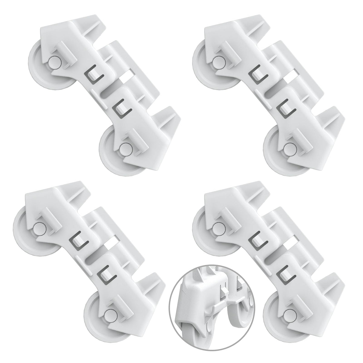 Upgraded W10380384 W10311986 Dishwasher Lower Rack Replacement Compatible with Whirlpool Dishwasher Bottom Rack 300563, DU911PCDQO with WP3376961 Wheels