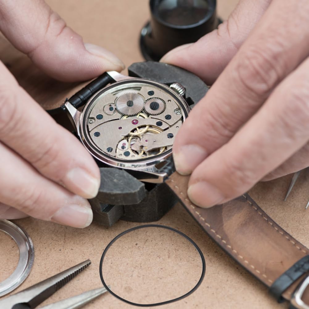 Joyzan Watch Back Gasket, O Ring Rubber Sealing Washer Gaskets Replacement