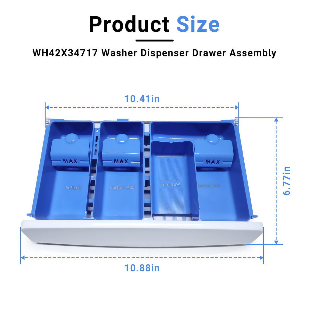 WH42X34717 Washer Dispenser Drawer Assembly Fits f