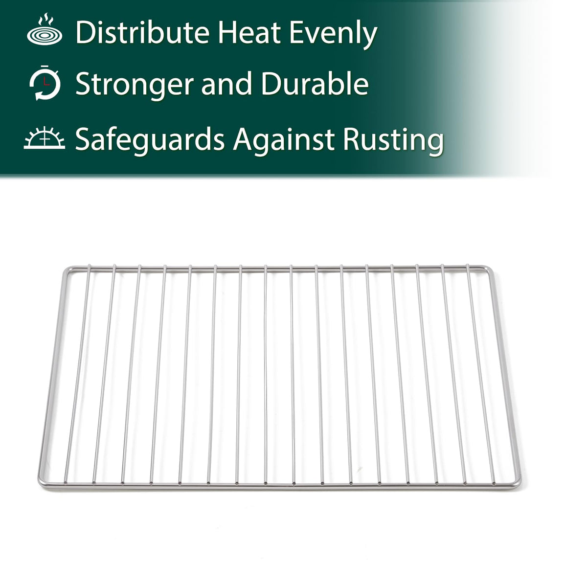 KCO124BM KCO124 Oven Rack Replacement Part for Kitchenaid Wire Racks Digital Air Fry Countertop Oven 304 Stainless Steel Kitchen Aid Toaster Oven Cooking Racks 14.2’’ x 12’’ Wire Rack Shelf 1 Pcs