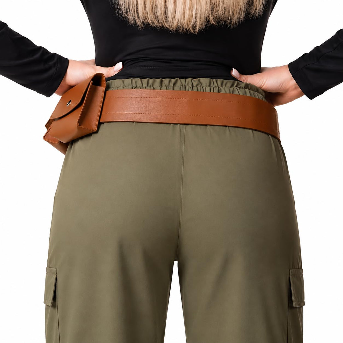 Cosplaya Brown Utility Belt Costume Bag Adjustable Women Mens Adult Accessories Pockets for Halloween Cosplay