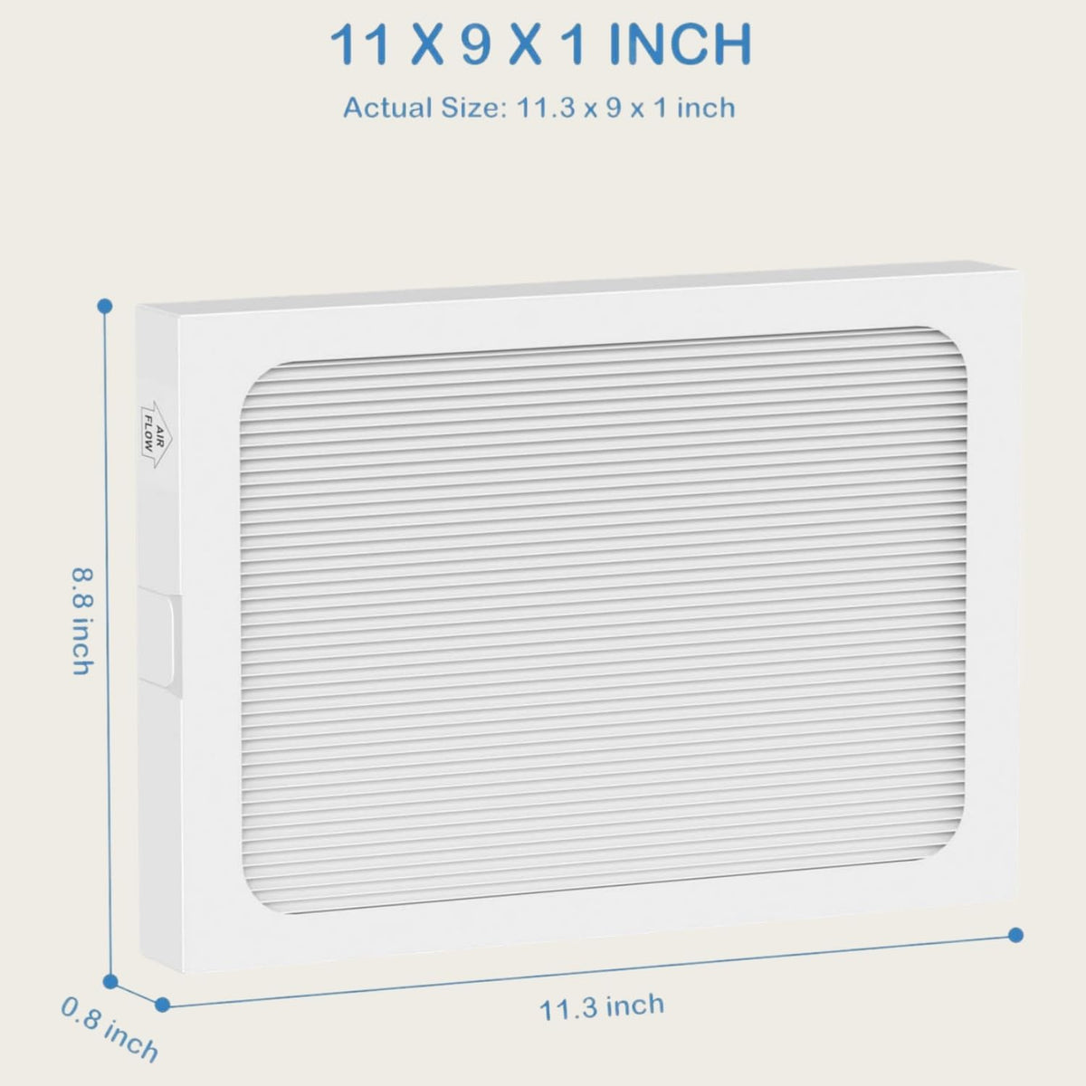 Foglapius 9 x 11 x 1 MERV 13 Replacement Dehumidifier Filter Compatible with Santa Fe Compact70, Ultra70, Element, Compact2, UA 65H dehumidifier Models, 2Pack