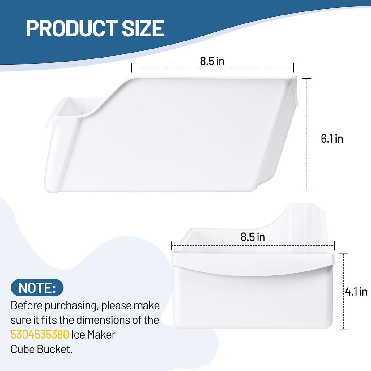240385201 Ice Cube Container Storage Freezer Bucke