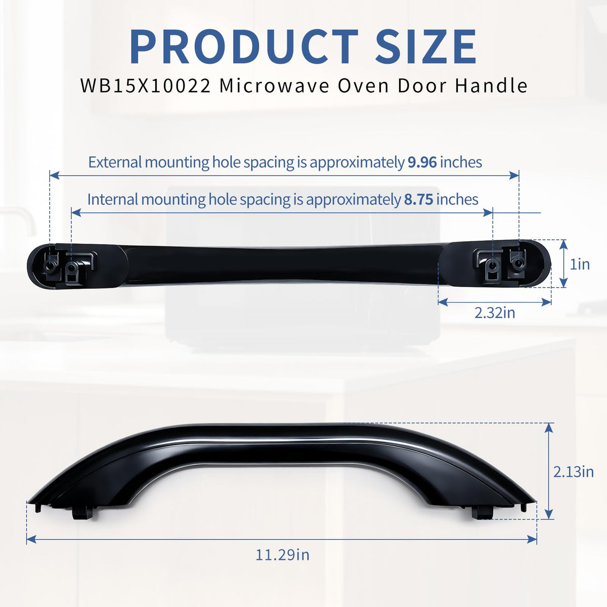 WB15X10022 Microwave Oven Door Handle Compatible w