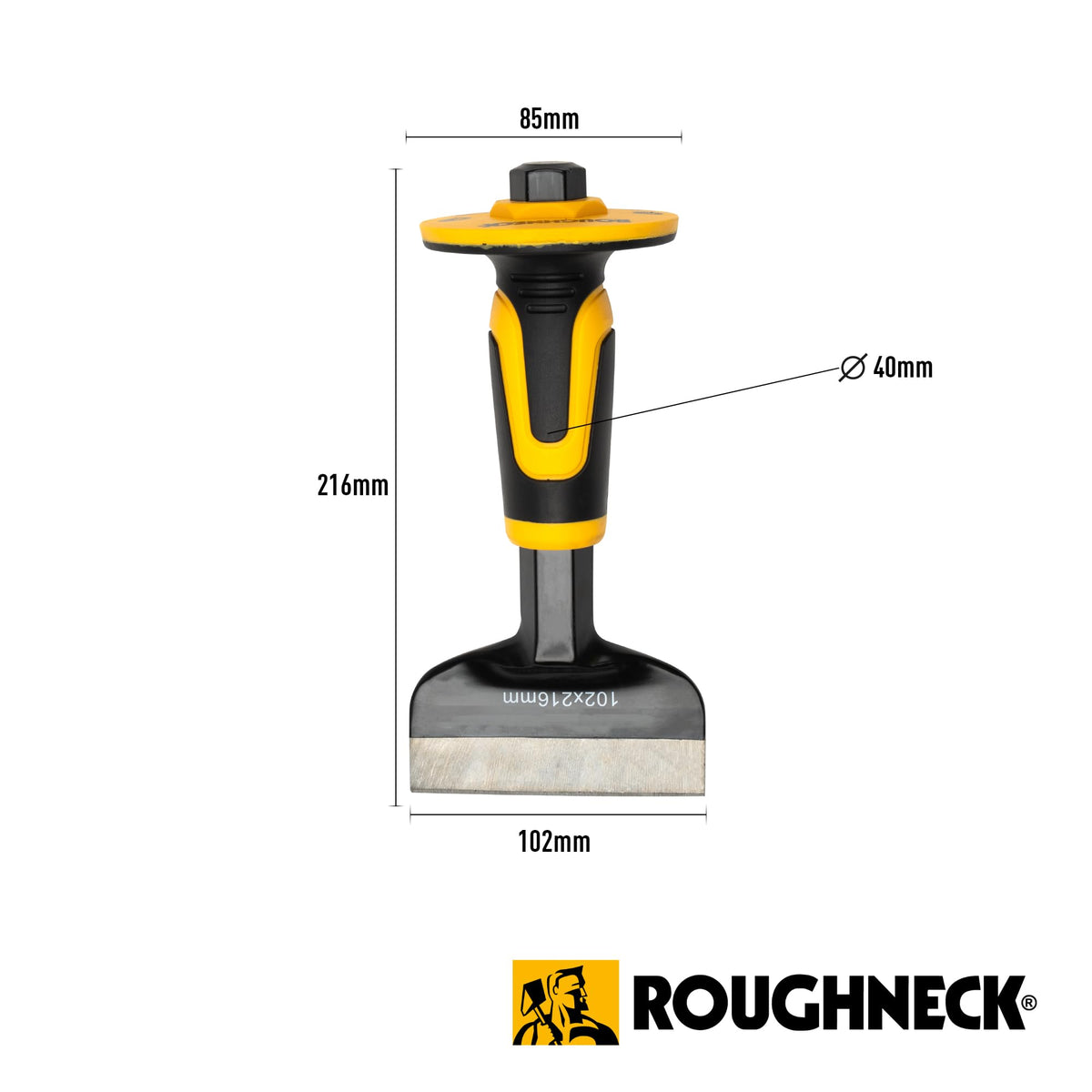 Roughneck ROU31992 Brick Bolster With Hand Guard 102x216mm (4x8½in)