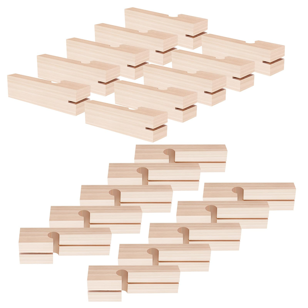 stufool 20 Pcs Masonry Line Blocks, Masonry String Lines Concrete Blocks for Masonry Tools