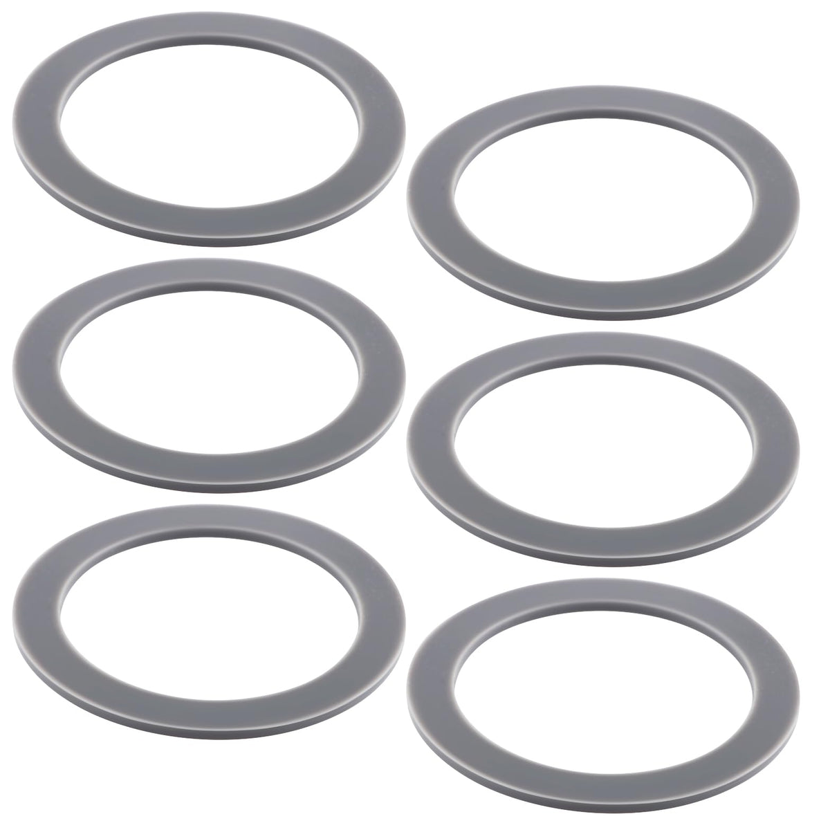 Equust 6-Pack Rubber Gaskets Sealing O-Ring Compatible with Oster Blender Replacement Parts, Small, Grey