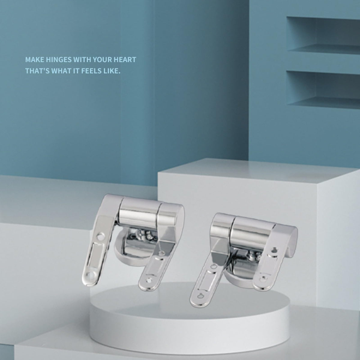 Haoyull Toilet Seat Hinges Replacement Part Toilet Lid Hinges with Soft-Close Mechanism Hinge for Toilet Seat Simple Install