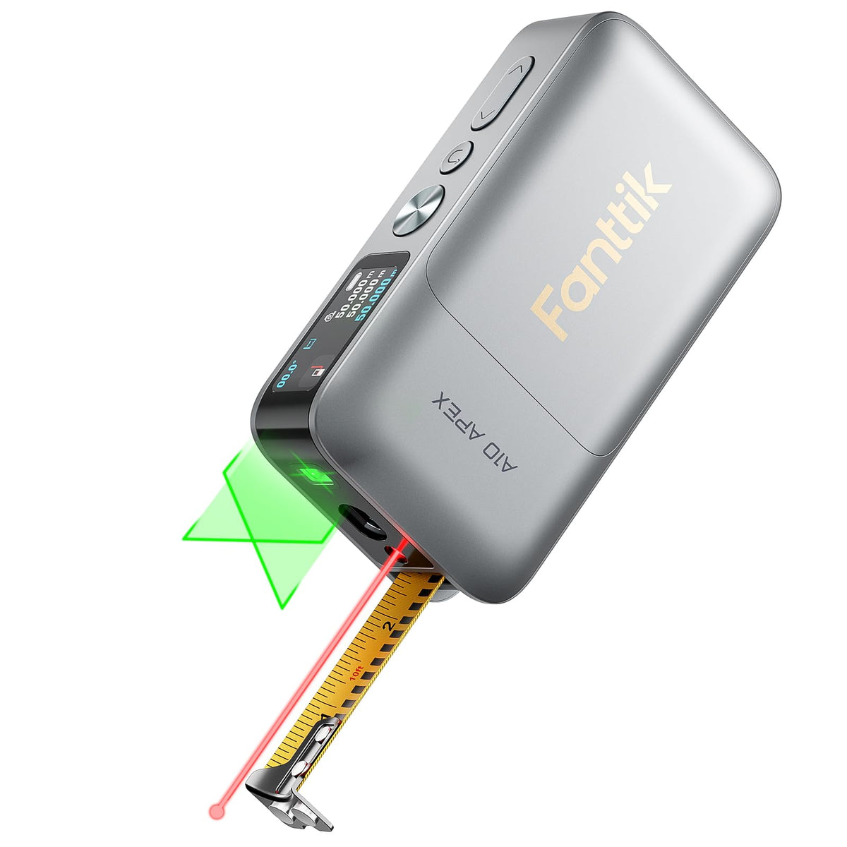 Fanttik A10 Apex 3-in-1 Digital Laser Tape Measure with Cross Line Laser
