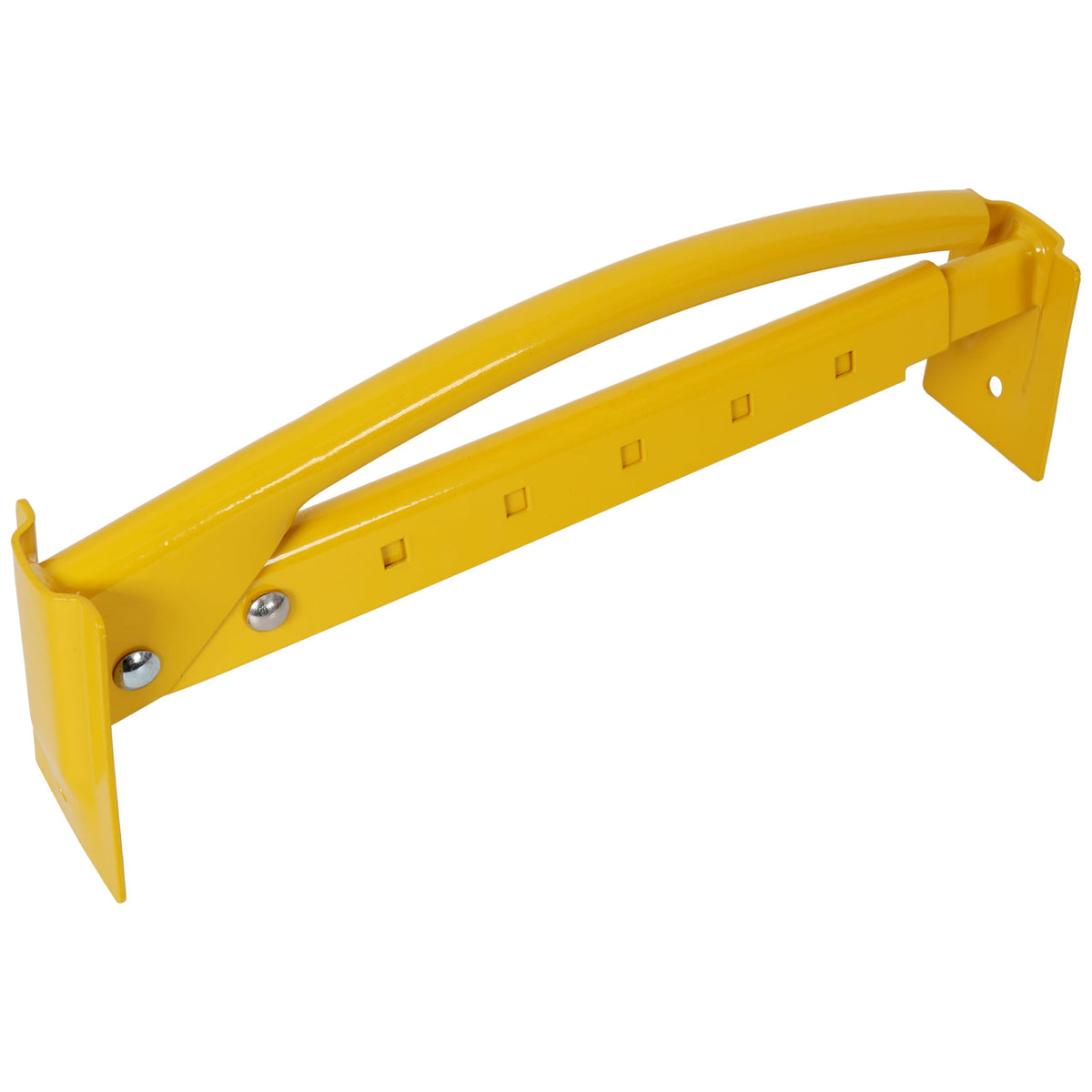Adjustable Brick Tongs Heavy Duty Brick Carrier Tool Paver Lifting Clamp with 26 Inch Jaw Width Yellow Powder Coated Steel Construction for Masonry Bricklaying and Hardscape Projects